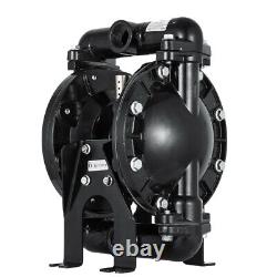 120PSI Industrial Chemical Air-Operated Double Diaphragm Pump 1 Inlet + Outlet