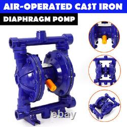 12GPM Air Diaphragm Pump Double Diaphragm Pump Waste Oil Pump 1/2in Inlet+Outlet