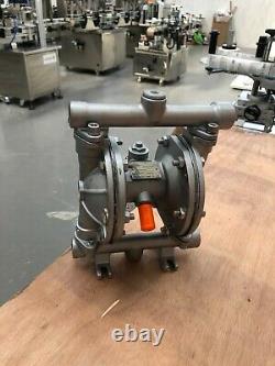 1/2 Air Diaphragm Pump Stainless with PTFE Seat Ball & Diaphragm 15B-SS-TF