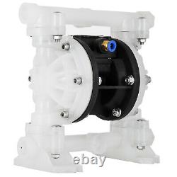 1/2 Air Driven Double Diaphragm Pump PTFE O-Rings Valve Balls Included 33lpm