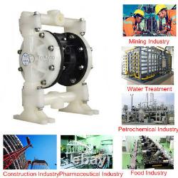 1/2'' Air-Operated Double Diaphragm Pump 15GPM PP/Buna-N Chemical Industrial