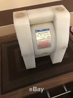 1/2 Dellmeco Air Diaphragm PumpPolyethylene Body-EPDM-PTFE Seals