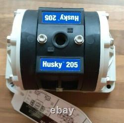 1/4 Graco Husky 205 Air Diaphragm Pump (Polypropylene/Santoprene) D12096