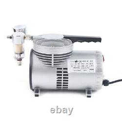 1/6HP Deep Air Vacuum Pump Oil Free Lubrication Diaphragm Pump with Vacuum Gauge