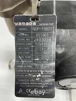 2014 Yamada Ndp-15bst Air Powered Double Diaphragm Aodd Pumps 13.5 Gpm 851961 Ss