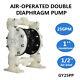 41.5GPM Air-Operated Double Diaphragm Pump PP & Santoprene 1/2'' BSPT Air Inlet