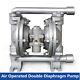 5.3GPM PTFE Air-Operated Double Diaphragm Pump 20L/min 1/2'' Inlet&Outlet 100PSI