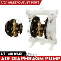 5.3GPM Pneumatic Double Diaphragm Pump 1/2'' Inlet Air-Operated Chemical Pump