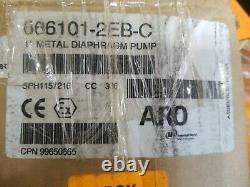 ARO 666101-2EB-C 1 Stainless Steel Air Double Diaphragm Pump 5U666