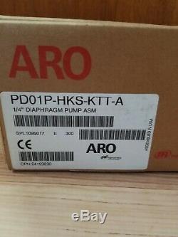 ARO PD01P-HKS-KTT-A 1/4 Polypropylene Air Double Diaphragm Pump 5.3 GPM 225F