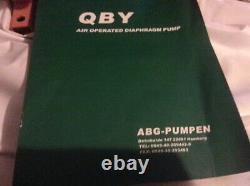 Abg-pumpen air diaphragm pump qby1-25-al-bn flow 0-2.4 m3/h air pressure 2-7 kg/