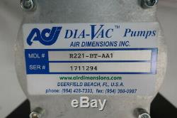 Air Dimensions R221-BT-AA1 Dia-vac Diaphragm Pump