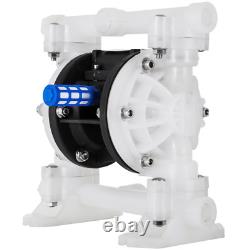Air-Operated Double Diaphragm Pump, 1/2 in Inlet & Outlet, Polypropylene Body, 8