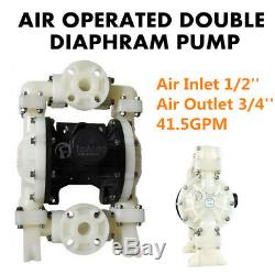 Air-Operated Double Diaphragm Pump 41.5GPM 157L/min 1/2'' Air Inlet (Santoprene)