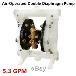 Air-Operated Double Diaphragm Pump 50M/164FT 100PSI 1/2'' Inlet & Outlet 5.3GPM
