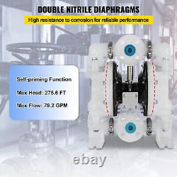 Air-Operated Double Diaphragm Pump Chemical Industrial 1 Inch Inlet And Outlet
