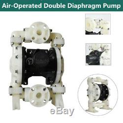 Air-Operated Double Diaphragm Pump PP Buna-N, 41.5GPM 157L/min 1/2'' Air Inlet