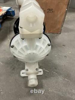 Air-Operated Double Diaphragm Pump QBY3-25APP 22 GPM 100 PSI 1 inch Inlet&Outlet