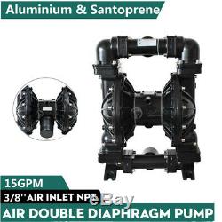Air Operated Double Diaphragm Pump Santoprene Aluminium 3/8'' Inlet&Outlet 15GPM