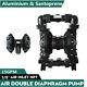 Air Operated Double Diaphragm Pump Santoprene Aluminium 3/8'' Inlet&Outlet 15GPM