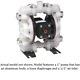 Alemite 125 PSI Air Operated Double Diaphragm Pump 1 in, Model 8325