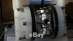 Blagdon Pump 1/4 B06 KYNAR B0604KPBBTTK PDVF Air Operated Double Diaphragm Pump