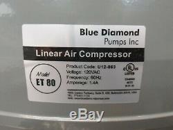 Blue Diamond Septic or Pond Linear Diaphragm Air Pump # ET80