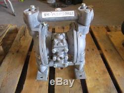 Diaphragm Pump No Tag #83150g Air Operated Alum Body Used