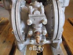 Diaphragm Pump No Tag #83155g Air Operated Alum Body Used