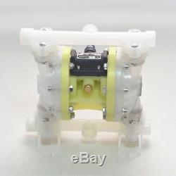 Double Diaphragm Air Poly Pump Chemical Industrial Polypropylene 1/2 or 3/4 NPT