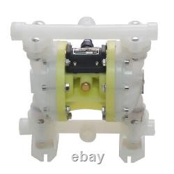 Double Diaphragm Air Poly Pump Chemical Industry Polypropylene 1/2'' or 3/4 NPT