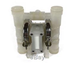 Double Diaphragm Air Pump Chemical Industrial Polypropylene 1/4 NPT Inlet / Out