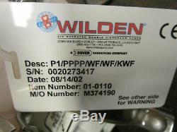 Dover Wilden P1/pppp/wf/wf/kwf 1/2 X1/2 Air Operated Double Diaphragm Pump