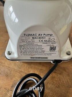 FujiMAC 40 RII Quite Air Pump Eco Energy 240V Made in Japan. For Koi and Tanks