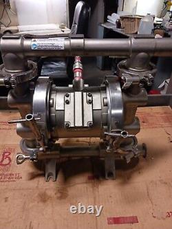 Graco 1-1/2 Sanitary Air Driven Stainless Double Diaphragm Pump 41 Gpm Fd1111