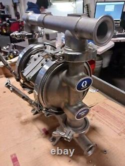 Graco 1-1/2 Sanitary Air Driven Stainless Double Diaphragm Pump 41 Gpm Fd1111