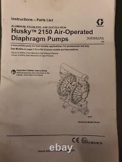 Graco diaphram pump air operated husky pump
