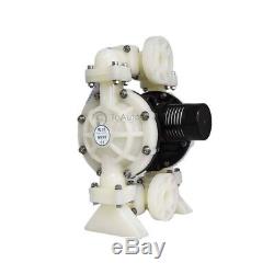 HongChuan Teflon Double Diaphragm Air-Operated Pump 94.6GPM 1/2 inch Air Inlet