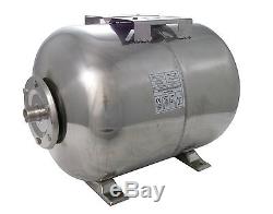 IBO vessel INOX St. Steel PRESSURE AIR/WATER TANK 100L EPDM membrane/diaphragm