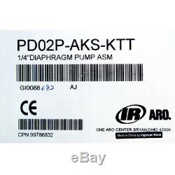 IR ARO PD02P-AKS-KTT 1/4 Air Operated Diaphragm Pump Non-Metallic 100 psi