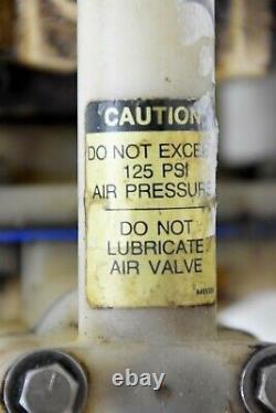 Itt A-c Polypropylene Diaphrragm Pump 1/2 Aod Pttp, 125 Psi Air Pressure Max