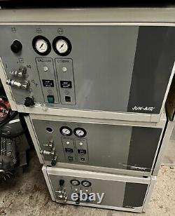 Jun Air Vacuum & Compressed Air Box, 2xOF301VK-4M, Dry Pumps, Receiver Tank