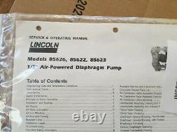 Lincoln 1/2 Air Powered Double Diaphragm Pump Serial # L856358