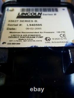 Lincoln 1 Aluminum Air Powered Double Diaphragm Pump 85627 Series B
