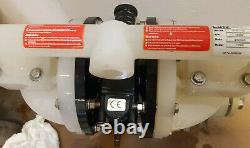 Lutz Compressed Air Double Diaphragm Pump PPE 5702 + 100 NEW Chemicals Transfer