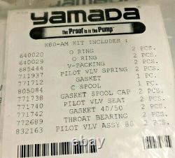 New Yamada Diaphragm pump parts K80-AM KIT Includes