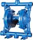 Operated Double Diaphragm Pump, 1/2 in Inlet & Outlet, Cast Iron Body, 8.8 GPM &