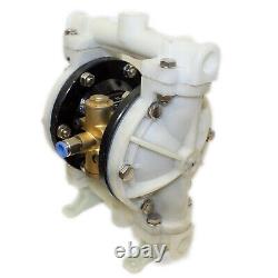 Pneumatic Diaphragm Pump QBK-15 compressed air supply double new intake outlet