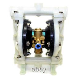 Pneumatic Diaphragm Pump QBK-15 compressed air supply double new intake outlet