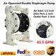Polypropylene Air-Operated Double Diaphragm Pump PTFE-1'' Inlet & Outlet 41.5GPM